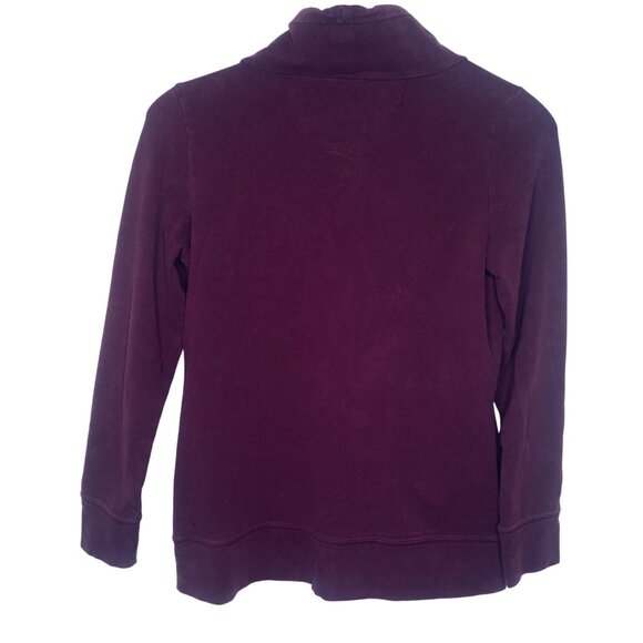 L.L. Bean Cow Neck Sweatshirt Womens S Burgundy Pullover Athleisure Outdoors Com - Picture 3 of 8